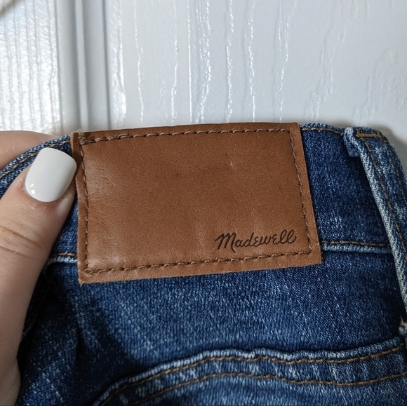 New Madewell 9" High Riser Skinny Skinny the‎ Rip and Repair Edition Size 25 - Picture 7 of 10